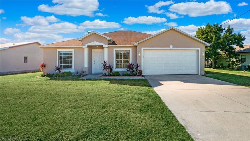 Buyers Financing fell through. Bring your OFFERS!!! Welcome to your dream home in the heart of Cape Coral, Florida! This stunning 3-bedroom Plus DEN, 2-bathroom residence is perfectly situated in the best location the city has to offer, providing you with the ideal blend of comfort, convenience, and luxury. One of the standout features of this property is the large fenced yard. With plenty of space for outdoor activities, gardening, or even a future pool, this yard is perfect for enjoying the Florida sunshine and creating unforgettable memories with loved ones. Additionally, ALL OF THE ASSESSMENT ARE FULLY PAID, ensuring peace of mind and making this home even more appealing. Don't miss the opportunity to make this 3-bedroom Plus Den, 2-bath home in Cape Coral yours. With its prime location, a large fenced yard, and assessments fully paid, it's a true investment in quality living. Contact us today to schedule a viewing and make this beautiful property your forever home.