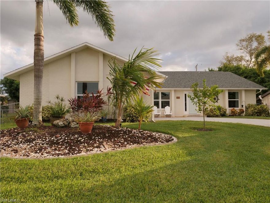 Pool home on desirable cape harbour area. Home features 3 bedrooms 2 bath split floor plan. Homeowners have done tasteful professional renovations to the property. New Roof on 2018, Haas garage door 2018, doors and windows replace 2018 hurricane rated except 2 in the kitchen area. Seller has retiled the home and has extra tiles. Pool area feels like a private oasis as the back is surrounded by mature landscaping. Pool cage was replaced in 2016, Pool runs a salt system, backyard is fenced completely. We could go on and on about this home bring your buyers they won’t be disappointed.