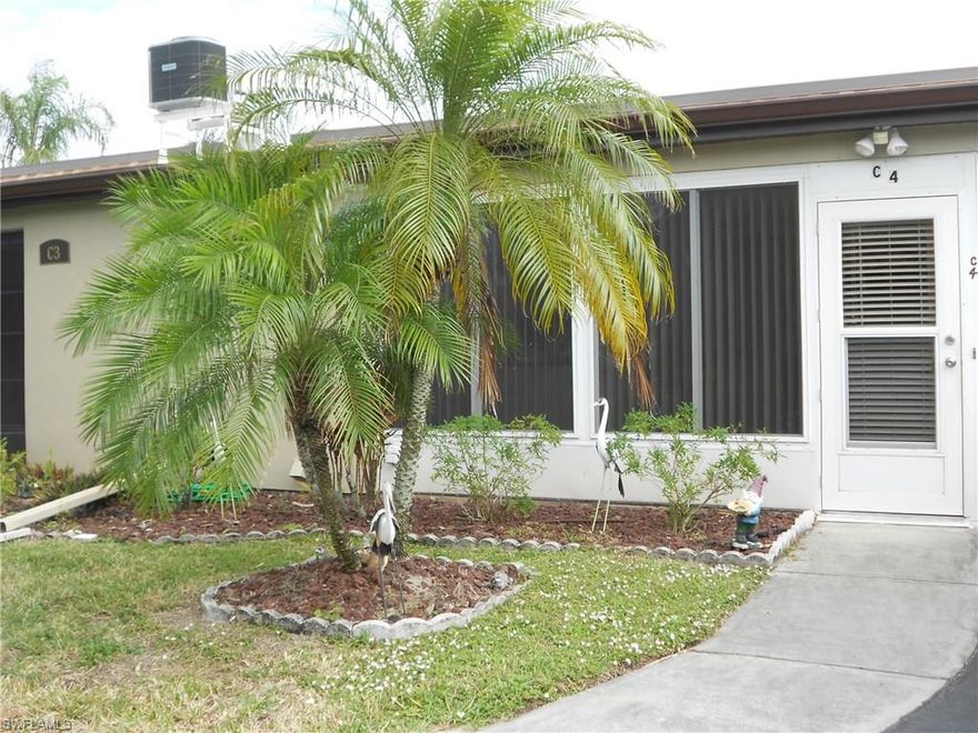 GREAT LOCATION! This 2 bedroom, 2 bath condo is close to Fort Myers Beach and Sanibel Island. This is a 55 plus community that is close to shopping, restaurants, beaches, entertainment, Lakes Park and medical facilities. This condo has two enclosed Florida rooms which give it more space. The guest bathroom has been updated and has a walk in jetted bathtub. You have your own parking space right at your front door. It is close to the community pool and community room so you can enjoy all the activities. This condo would make a great seasonal rental or a full time home. Call today to schedule your private showing.