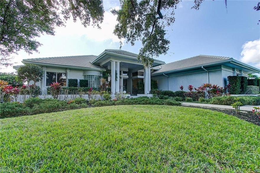 This contemporary classic has lots of light and an open floor plan. Coveted, hard to find, lake to golf course views with a southern exposure. 3 Bedrooms plus den and 3 1/2 baths (den has a closet and could be used as a 4th bedroom), and 2-car garage plus separate stall for golf cart. The main living area designed for the ultimate in entertaining. Newer roof in 03' , A/C replaced in 2013. The home also has hurricane shutters. Enjoy a heated lap pool plus it has easy access to the gate and club house. Welcome to the finest private country club experience in Southwest Florida. Fiddlesticks is debt-free and financially sound. It offers the finest golf, dining, fitness, tennis and security available in SWFL. PLEASE SEE CONFIDENTIAL COMMENTS REGARDING FIREPLACE. NO CDD FEE. Fiddlesticks Country Club is an Equity Golf Community. $81,000 membership fee is due at closing. 80% of the membership fee is refunded to the owner upon the resale of the property.