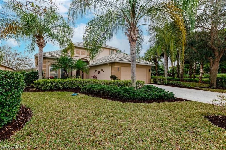 LOCATION, LOCATION, LOCATION!
Live like royalty in this spacious, beautiful waterfront home located in sought-after Moody River Estates. Wake up to peaceful lake views, abundant natural light, and a true Florida lifestyle. Enjoy a large lanai, backyard oasis, pickleball, a state-of-the-art gym, and so much more. Just 5 minutes to Downtown Fort Myers and 20 minutes to the beach, with walking distance to shops, restaurants, bars, marina, Publix, and entertainment. Enjoy stunning sunsets on the white sand beaches of Fort Myers. NEW free trolley to downtown and pedestrian bridge access nearby.

THE SPACE:
Whether you’re vacationing or staying long term, living is easy in this gorgeous two-story waterfront home featuring a resort-style pool, spa, and fountain. Interior highlights include soaring ceilings, surround sound, a formal dining room, breakfast nook, loft, and two dedicated office spaces. Beach chairs, coolers, and a beach mat are included.

HOME DETAILS & SLEEPING ARRANGEMENTS:
• Primary Suite (1st floor): California King, two walk-in closets, spa-like bath with whirlpool tub and large shower, lake and pool views, private pool access
• In-Law Suite (1st floor): Queen bedroom with half bath, ideal for guests or those avoiding stairs
• Bedrooms 3 & 4 (2nd floor): One King and one California King with dedicated office spaces
• Full Jack-and-Jill bath upstairs
• Living room sleeper sofa and Pack ’n Play available
• Large loft overlooking the great room, perfect for kids or yoga

VIEWS & COMMUNITY:
Enjoy panoramic views of the pool, lake, and lush tropical landscape. Walk to the clubhouse to socialize, play billiards, tennis, pickleball, enjoy the fitness center, community pool and spa, or simply relax on your lanai. Moody River Estates offers boat access and is close to the vibrant River District with shops, theaters, events, and dining.

COMMUNITY AMENITIES:
• Three pools and hot tub
• Playground
• State-of-the-art fitness center
• Pickleball, tennis, basketball courts, billiards, and community events

OUTDOOR LIVING:
Resort-style pool with waterfall and spa, furnished lanai with sofa, TV, grill, bar seating, lounge chairs, and lake views. Enjoy beautiful, bug-free Florida indoor/outdoor living.

INDOOR LIVING & KITCHEN:
Smart TVs, walk-in closets, dining table, breakfast nook, surround sound, games. Fully equipped kitchen with refrigerator, stove, dishwasher, microwave, Keurig, toaster, cooking basics, dishware, flatware, spices, and paper goods.

SEASONAL AVAILABILITY:
Please reach out for seasonal rates and availability. The home is available in the month of March, April, and May. Book now to reserve your dates!