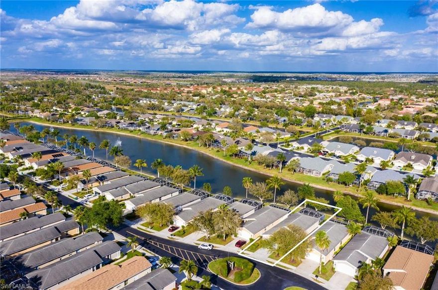 Back on the market.. Buyer's financing fell through.  Prime Location!!! Welcome to Ibis Cove, one of Naples most desired communities in North Naples. This wonderful Updated Single Family Pool Home  features a vast lake view, nearly 1,600 Sq. Ft of living space, 3  Bedrooms, 2 Bathrooms, 2 car garage. Freshly painted inside, Vaulted ceilings,  Renovated kitchen with Quartz,  stainless steel appliances, new glass back plash, newer washer and dryer, newer AC system, newer light fixtures, excellent natural light. Spacious Master Bedroom, master bath has dual sinks, large walk-in-shower, large tub, and 2 walk-in closets, diagonal tile  in all  living areas and laminated flooring in bedrooms. Step out through the sliders  from the great room to the overextended screened lanai and heated pool with peaceful and vast views of  the lake. Rated A schools. Low HOA fees! Recently updated clubhouse with billiard room, library, fitness center and entertaining facilities. Resort style pool and spa, playground and two tennis courts. Fees include lawn maintenance, cable, internet and more. Easy access to I-75, restaurants, shopping  and only six miles to the Beach!