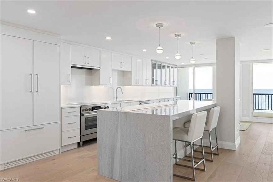 Welcome to this new, extraordinarily reconstructed (2024), coastal retreat perched along one of Naples’ most prestigious stretches of Gulf Shore Boulevard. This reimagined, 5th floor, 3 bed, 3.5 bath, 2050sf luxury residence blends timeless coastal elegance with modern flare, offering sweeping views, generous natural light, and effortless access to Naples’ world-class beaches, dining, and culture. 

Step inside to an inviting open layout designed for both relaxed living and elevated entertaining. Large hurricane impact sliding glass doors frame sunset views that will leave you breathless, while refined finishes —Including, European white oak flooring, quartz countertops, large kitchen island, high-end appliances, spacious walk-in showers, LED lighted vanities, and an expansive gulf view lanai, are just a small list of features that will make you want to call this escape your new home! 

The spacious primary suite provides a serene retreat with a spa-inspired bathroom and ample closet space. Additional guest rooms offer comfort and privacy for visitors. The private 190 sf lanai enhances the home’s coastal lifestyle, ideal for sunset cocktails, morning coffee, or quiet afternoons enjoying Naples’ gentle Gulf breezes. 

Wrapped around Doctor’s Pass, the community of Admiralty Point, is a true, one of a kind, Naples’ Icon! With direct, bridgeless gulf access and boat slips available for lease, this community is a true boater’s dream. Enjoy relaxing days poolside at the newly reconstructed beach side oasis or get a workout in at the community’s clay tennis courts, shuffleboard courts, or fully-equipped gym. 

Located just moments from Venetian Village, Waterside Shops, Old Naples, and Naples’ celebrated white-sand beaches, this residence delivers an unmatched blend of lifestyle, location, and luxury. Whether you’re seeking a seasonal escape or a full-time coastal sanctuary, this home represents the very best of Naples living..... Capture the Naples Lifestyle!