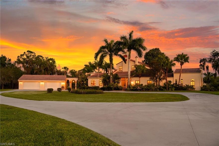 Where Acreage Meets Elegance on the River – An Iconic Alva Legacy Estate
Set just west of the Franklin Locks, this extraordinary riverfront estate is a rare offering where expansive acreage, historic character, & navigable waterfront converge—something seldom found in SWFL. Spanning nearly 26 acres with approximately 850 feet of Caloosahatchee River frontage, this is not simply a property—it is a private sanctuary of scale, presence, and possibility. A long, winding drive introduces the estate with a sense of arrival reserved for truly distinguished properties. Towering oaks, open pastures, & sweeping river views create a landscape that feels both grand & timeless—an increasingly rare combination of usable acreage & deep-water access.
At the center of the estate stands a stately 1926 residence encompassing 3,577 square feet under air, rich in architectural heritage & refined character. Soaring 14+ foot ceilings, multiple fireplaces, and thoughtfully preserved details evoke a level of craftsmanship that cannot be replicated. A breezeway-connects the 4-car garage for both elegance and practicality. 
Complementing the main residence is a separate 3-bedroom, 2-bath caretaker’s home offering approximately 1,036 square feet—ideal for extended guests, or private staff quarters.
Designed for those who value both lifestyle and land, the estate is fully equipped for equestrian/agricultural pursuits. Multiple fenced pastures, coupled with a striking barn. Inside, 4 stalls & multiple tiled rooms offer flexibility for tack, feed, or specialty use. Designed for comfort, efficiency, resilience, the home is equipped with a whole-house Generac generator, a premium Kinetico whole-house water filtration system, and a 1,000-gallon propane tank—providing reliable, uninterrupted living with elevated utility infrastructure rarely found in properties of this scale.
A defining feature of this estate is the 60x60 Quonset structure— a rare opportunity for large-scale storage, a collector’s showroom, or workshop. Just steps away is also an RV hookup.  Few properties offer such a distinctive and adaptable asset. 
Along the river’s edge, is a 80 foot floating dock extending your living experience onto the water—perfect for boating, fishing, or accommodating larger vessels. With direct access to the Caloosahatchee River & beyond, this property delivers the kind of waterfront lifestyle typically reserved for far denser, far less private locations—yet here, it is paired with nearly 26 acres of open land.
In a region where true riverfront acreage estates are increasingly scarce, this offering stands apart. It is the uncommon blend of privacy, scale, navigable waterfront, & historic elegance that defines legacy properties—& makes them nearly impossible to replicate.
This is more than a residence. It is a generational estate—where land, water, and timeless design meet in perfect harmony. PID #'S: 14-43-26-00-00008.0000, 14-43-26-00-00008.1010, 23-43-26-00-00002.0000