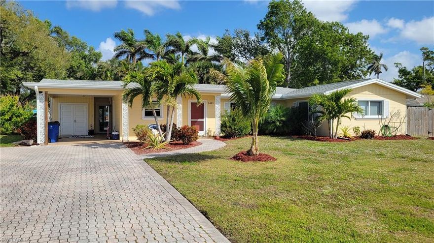 Fantastic location in the McGregor corridor for this 3-bedroom 3 bath pool home. House has new windows with impact glass/sliders, new roof and is fenced for your family and pet's security. This is close to everything, grocery, shopping restaurants and downtown Fort Myers. Home is close to elementary schools and Fort Myers High School, Cypress Lake High school and middle school (10-minute drives). Kitchen has been remodeled, and home has all hard surface flooring. Paver driveway, covered carport, paved deck area for grilling and pass-through fence to Cristof's Restaurant for your immediate dining pleasure. First month's rent, last month's rent and $2,750 security deposit required for move-in. $350 non-refundable pet fee, per pet if applicable. No aggressive breeds. $60 application fee per adult living in the house. Pool maintenance is included. Available June 1st!