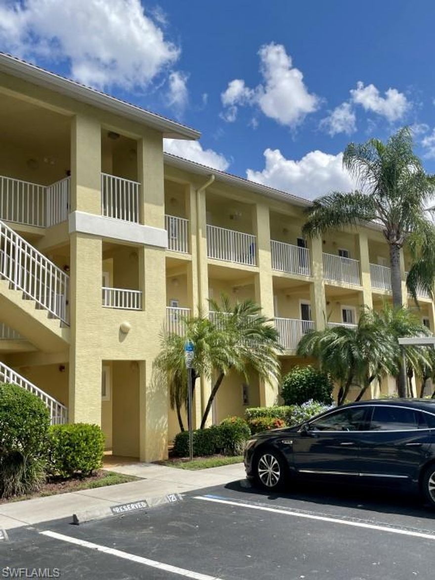 Best value for first time buyer, snowbird or investor in North Naples!. ALL NEW neutral porcelain tile throughout ! KR Condos is a Gated park like community with several amenities including 24 hour workout room high def basic cable, valet trash pick up, heated pool and spa with tiki hut and Clubhouse included in low HOA! This 2/1 w/ den second floor condo is in the quiet back of property. Move in ready. New marble bathroom vanity and sink! Walk in closets in BRs! Newer AC, HWT and appliances. W/D in unit. This North Naples area is 2.1 miles from I75, 8 miles to beach and A rated schools. Lakes views and new paint throughout! New plaza/ restaurants /NCH hospital, Aldi, Publix, shops all nearby.. Priced to sell. Won’t last long at this price!! Near Immokakee Road and Collier. On site manager. Short term notice to view ok!