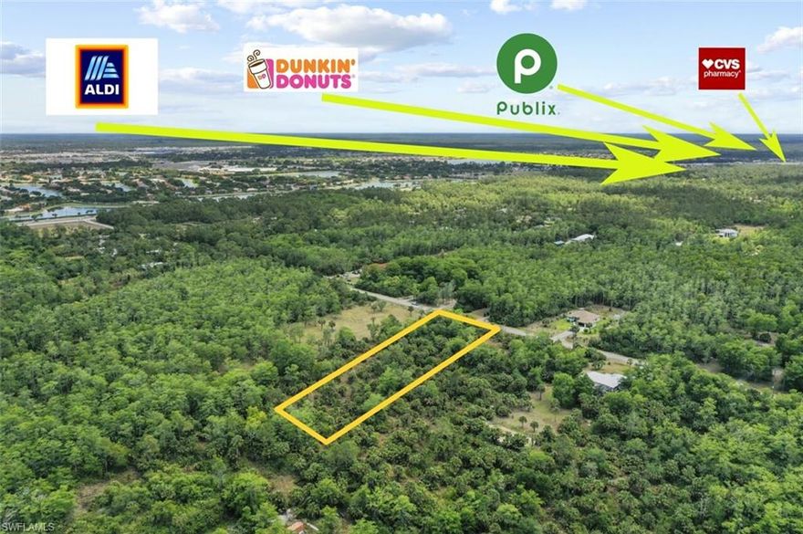 Incredible opportunity to own 2.73 acres of southern-facing land on 37th Ave NE in the highly desirable Golden Gate Estates of Naples. This expansive lot provides the perfect setting to build your custom dream home—whether you're envisioning a spacious family estate, a private retreat, or a smart investment. All far enough away from the hustle and bustle of Naples, but close enough to all the shopping and amenities you need, with the Randall curve expansion! With its southern exposure, enjoy abundant natural light throughout the day and warm, colorful sunsets from your backyard. Nestled in one of Naples’ fastest-growing acreage communities, this property offers a country lifestyle with no HOA fees—giving you the freedom and flexibility to create the life you want. Enjoy easy access to beautiful Gulf beaches, top-rated schools, golf courses, shopping, dining, and entertainment. No DEP report available.