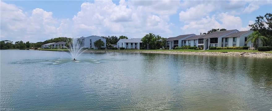 1st Floor Corner Unit w/Gorgeous Lake Views! * Priced For Fast Sale! * No Stairs! * Fully Furnished-Turnkey! * Elec Storm Shutter On Screen Porch! * New AC 2021 * Inside Laundry/Storage Rm * SE Exposure - Very Light & Bright * Largest 2 Bed Condo Floor Plan In The Community * Under $190K - Wow! * Look At The Community Comps - All FM Comps! * Pet Friendly! * Pine Ridge Is A Very Well Maintained Gated 55+ Community w/Park-Like Grounds w/Many Large Trees & Beautiful Green Areas * PR Consists Of 2 & 3 Story Condos & Villas * The Clubhouse Overlooks A 20+ Acre Lake w/2 Lighted Fountains & Is Surrounded By A Lighted Walk/Bike Path w/Park Benches * Bike Racks & BBQ Areas Are Located Throughout * Amenities Incl: Tennis, Pickleball, Large Sun Deck w/Heated Pool & Spa, Shuffleboard, Bocce Ball, Car Wash Area & Plenty Of Guest Parking * Pine Ridge Has On-Site Manger & Maint * Low Quarterly Condo Fee Of $1,101 Includes: Water/Sewer, Roof, Basic Cable, Lawn Care, Street Lights, Exterior Maint & Much More! * Pine Ridge Offers Easy Access To I-75, Shopping, Restaurants, & All That SWFL Has To Offer * Pine Ridge Must Be Seen To Appreciate * See The Full Visual Tour Link For This Condo & Community!