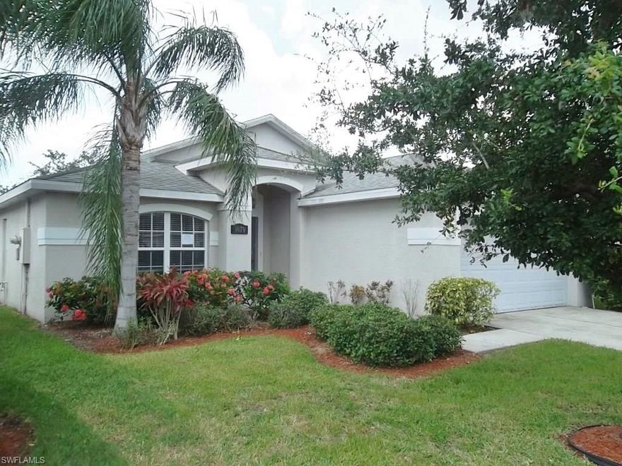 Here's an opportunity! Come take a look at this 3 bedroom home located in the gated Gladiolus Preserve community. The home has a fantastic water view along with a screened lanai where you can soak it all in. The kitchen has tiled floors and raised panel cabinets, the master bedroom has an attached master bath with dual sinks and the home has an attached 2 car garage and the home has fresh interior paint and new carpets, so don't delay, come take a look today!