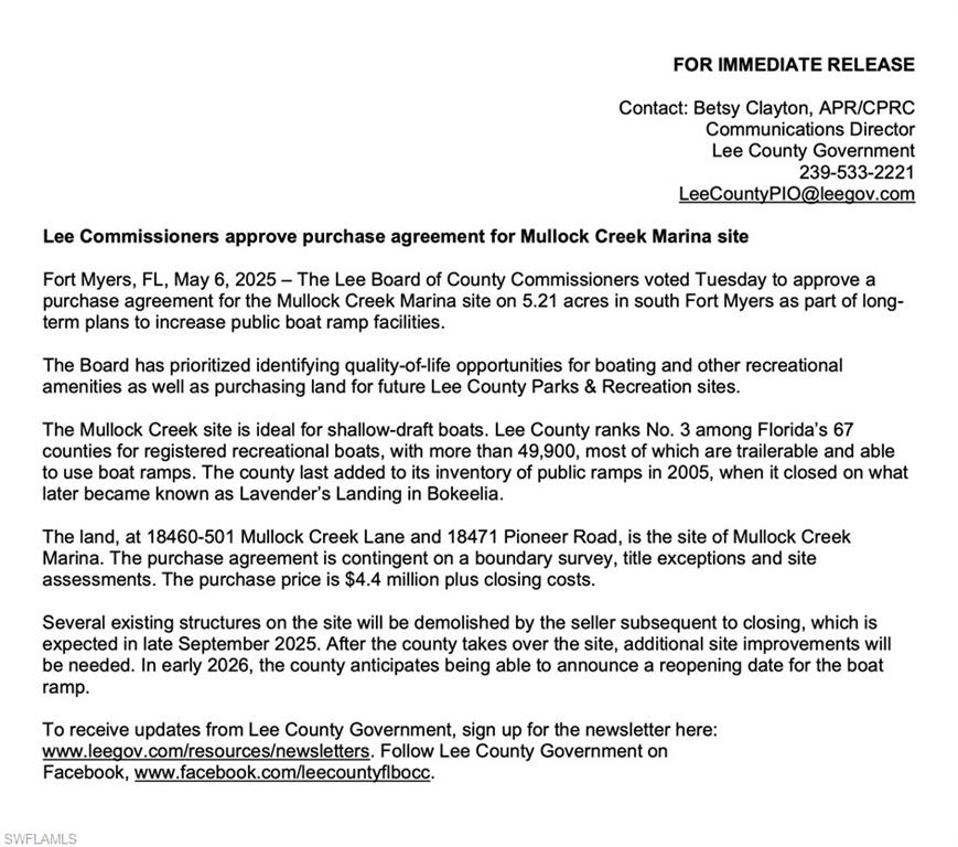 CREEKSIDE ESTATES - Land