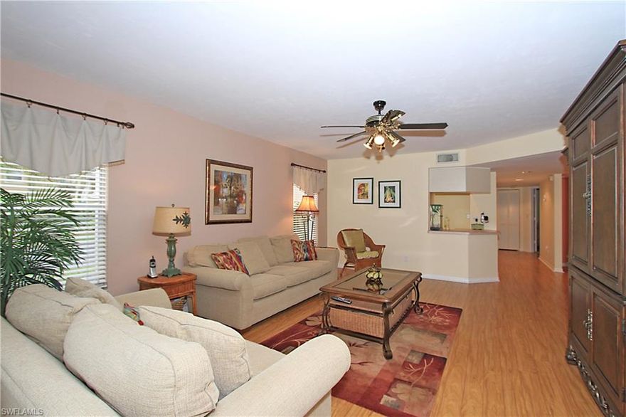 Crestview at Crescent Lake Estates is 4 miles to the beach, 3 miles to Mercato and The Pavilion, 20 miles to the airport, 10 miles to 5th Ave in Olde Naples, almost next door to Pelican Marsh Elementary School and in the school district of Barron Collier High School and North Naples Middle School. What are you looking for? A year round residence? A vacation home? A winter get away? This condo fits the bill! This is a first floor, end-unit, condo with three bedrooms, two baths, an eat-in kitchen and a separate dining room.  The detached one car garage is steps from the condo. The master bedroom is separate from the two guest bedrooms and the master bath has dual vanities and a walk in shower. Lanai overlooks the community pool. Crestview is a very well managed community with low fees. One small pet allowed! This home qualifies for low down payment programs for qualified buyers. Schedule your showing today!