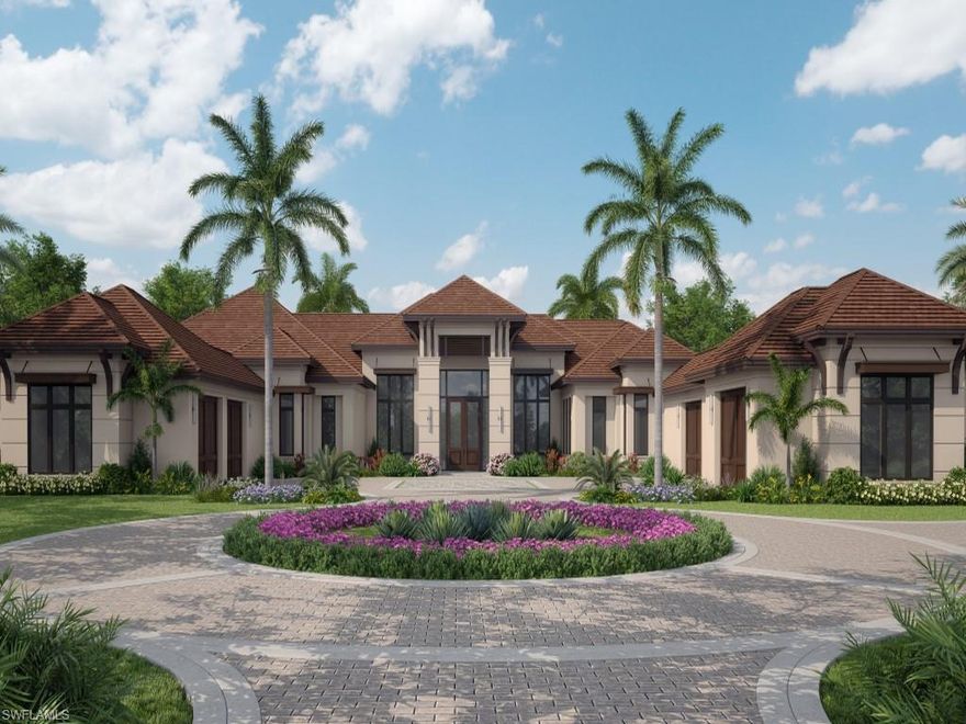 This sprawling 2.77 acre estate home is offered by McGarvey Custom Homes, an award-winning Naples builder known for their unwavering commitment to detail and white glove approach to service. 6580 Bottlebrush Lane is located in the desirable and centrally located community of Livingston Woods. The expansive residence, with separate guest house, includes 7,718 SF of Living Area. The main house offers an open concept floor plan that seamlessly incorporates natural light while offering true indoor/outdoor living while boasting 4 ensuite bedrooms, a private study, full-service butler’s pantry, and a modern gourmet kitchen featuring bespoke custom cabinetry and Wolf/Subzero appliance package. The private guest house includes two oversized executive ensuites complete with complete kitchen and an open great room plan. The impressive outdoor living area encompasses over 2,200 SF of covered lanai and includes an outdoor kitchen, dining area, fireplace, custom pool and spa, as well as a private guest house lanai with access to the main pool area. With 5-car garage spaces serving the main house, plus an additional private garage for the guest home, there is plenty of room for toys and cars. This model comes fully furnished with designer furnishings by Vogue Interiors. The property is currenly under construction and the estimated completion date is early Summer of 2026.