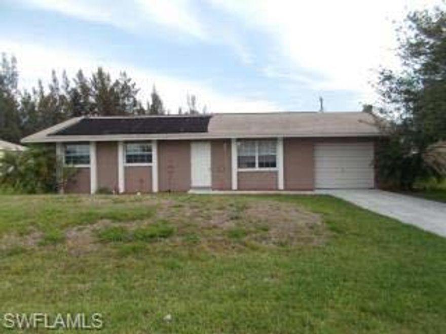 ATTENTION BUYERS AND INVESTORS....THE LOWEST PRICED FULLY RENOVATED POOL HOME IN CAPE CORAL!!!  3/2 NW Cape POOL Home.  Beautiful Heated Pool, tile and new carpet.  1 car garage, currently garage has been converted into a 4th bedroom. Conveniently located close to shopping, schools, dining and entertainment. Tenant Occupied until April 2015. $1200/mo. 24hr notice for showings please.