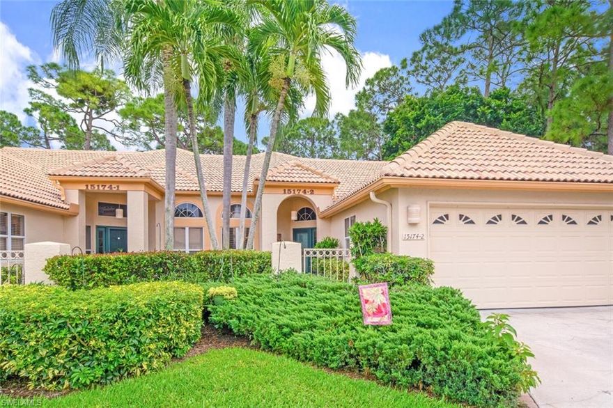 LOOKING FOR A COMMUNITY THAT HAS IT ALL? Look no further than the tropical paradise of Bay Forest located west of US41! Situated in the small intimate neighborhood of Sea Pines, this rarely available 3 BD+Den, 3 Bath residence with 2 car garage offers a cul-de-sac location, 2 master suites, over 2,300 square feet of living space, outdoor paver brick patio, sun room, and more! Bay Forest features 150 acres of lush landscaping, 2+ private miles of walking paths, a 1/2-mile boardwalk leading to the bay waters off the Gulf for fishing, kayaking, canoeing & sunset viewing! With an active social calendar, the community offers tennis, pickle ball, bocce ball, water aerobics, bridge, mahjong, a fully equipped fitness center and more! The community has an active social calendar for those who enjoy sunset cocktails, book club, bridge, mahjong, water aerobics, etc.  Just a short bike ride or drive to soak up the sun and enjoy the sugar sands of Delnor Wiggins State Recreational State Park and Barefoot Beach!