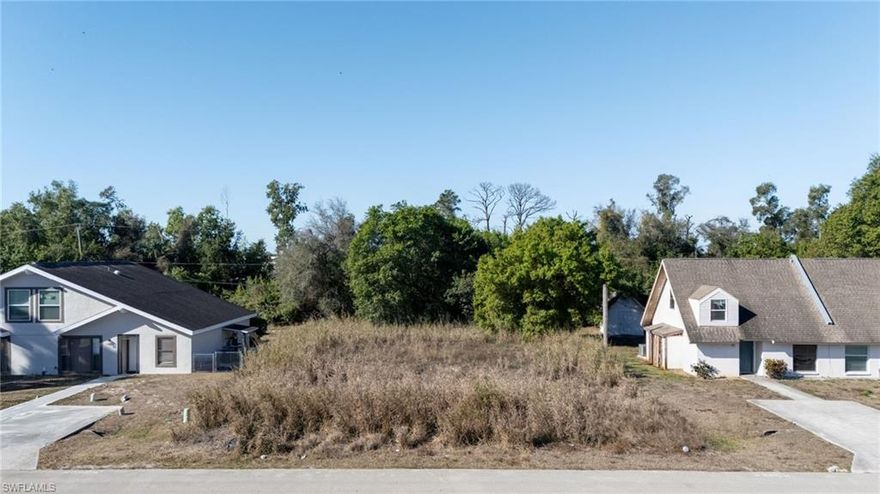 The perfect lot in the perfect neighborhood.  Build an income producing duplex or primary residence on this ready to build lot in the highly desirable San Carlos Park corridor.  With Fort Myers experiencing growing demand for housing, you'll have the opportunity to take advantage of a tried and true rental market in a vibrant family orientated community.  This lot is the perfect location and size to bring your vision to life, with the bonus of fill dirt already added for you.  Conveniently located near FGCU, Gulf Coast Town Center, shopping, dining, the airport and I-75, you'll have easy access to all that Southwest Florida has to offer; all without HOA restrictions and low annual property taxes.