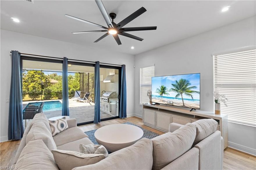 Escape to paradise in this newly constructed, breathtaking beach house, your ideal coastal retreat. Perfectly positioned just a short bike ride or stroll from Vanderbilt Beach and the vibrant Mercato, this location blends serenity with easy access to local hotspots.

This spacious 4-bedroom, 3-bathroom home is crafted for relaxation and enjoyment. The generous living area serves as the heart of the house, ideal for creating lasting memories with loved ones. Its inviting interiors feature a charming coastal vibe, and the home comes fully furnished with all essentials—from kitchen supplies to beach toys and pool towels. Comfortably accommodating up to 9 adults, it’s perfect for group getaways.

Outside, unwind in your personal haven—a heated pool with enchanting lights for evening swims. Fire up the grill at the dedicated outdoor station for delightful al fresco meals beneath Florida’s starry skies.

You’re just moments away from Naples’ premier dining, shopping, entertainment, and the stunning sunsets that define Southwest Florida’s allure.
Experience the comfort and luxury of this exceptional beach house, and let it be the backdrop to your unforgettable vacation.