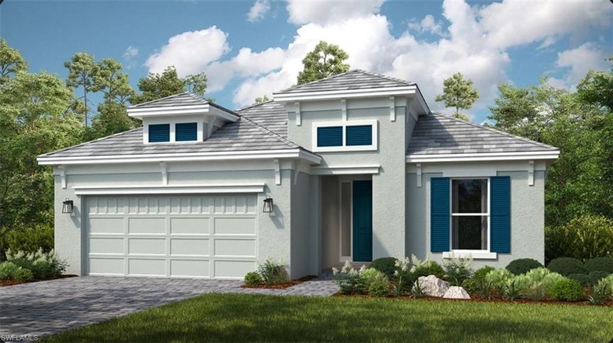 What's Special: Final Opportunity | No Rear Neighbors | Preserve View. New Construction - November Completion! Built by America's Most Trusted Home Builder. Welcome to the Lazio at 18109 Terracina Drive in Esplanade Lake Club! This home offers a beautiful blend of comfort and functionality. A welcoming foyer leads into an elegant dining room and a spacious gathering room that feels open and inviting. The stunning kitchen with a large island overlooks the great room, creating a perfect space for entertaining while a sliding glass door opens to a generous lanai ideal for relaxed outdoor living. Tucked away for privacy, the primary suite showcases a dual sink vanity, a large shower, and an expansive walk-in closet. This home offers a seamless balance of everyday ease and elevated style. Additional Highlights Include: gourmet kitchen, casual dining extension, study, tandem garage, and outdoor kitchen rough-in. Photos are for representative purposes only. Your dream home is waiting at Esplanade Lake Club, a stunning lakeside community in Fort Myers, Florida. This community blends resort-style living with endless opportunities for fun and relaxation, all set against the sparkling backdrop of Lake Como—a boater’s paradise. Take a leisurely stroll along the waterfront trail or soak in the views from the floating pier. Lounge on the beach, launch your kayak, or set sail from the community dock for an adventure on the water. The community is designed to inspire an active, vibrant lifestyle. Amenities include a resort-style pool, the Bahama Bar and Grill for casual dining, a spa room for massages, and sports courts for tennis, pickleball, and bocce ball. Residents can enjoy pet parks, paddleboard and kayak launches, and versatile spaces for gatherings, gaming, and events. Come explore this amazing community today, where every day feel like a vacation! MLS#226020929