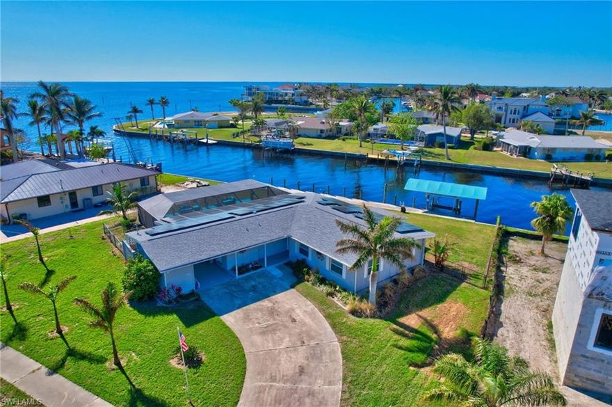 JUST REDUDED!!! AMAZING view in a Great Location! Direct Gulf Access | Resort-Style Pool | Solar-Powered Paradise!!!
Welcome to your waterfront dream home—where luxury meets laid-back coastal living and every sunset feels like a celebration. Located just minutes from Charlotte Harbor, this tropical oasis offers 110 feet of seawall, a covered boat lift, and world-class boating right from your backyard. Dolphins, manatees, and endless adventure await. Features That Inspire:
Updated Gourmet Kitchen with granite counters & stainless-steel appliances,
NEW 80 Solar Panels for energy efficiency and peace of mind,
Oversized Heated Pool with new cage, pump, and panoramic water views,
Whirlpool Tub in guest bath for spa-like relaxation,
New AC, Roof, Window Screens—move-in ready and worry-free,
Tile Throughout for cool, coastal comfort,
Lush Landscaping with fruit-bearing trees: grapefruit, orange, kumquat, lemon, tangerine & banana!
Bonus Florida Room with mini-split AC—perfect for entertaining, lounging, or working with a view. Prime Location: Close to Sunseeker Resort, Fishermen’s Village, beaches, parks, airports, schools, and vibrant waterfront dining. Whether you're boating, fishing, shopping, or simply soaking in the sunshine—this home puts you at the heart of it all.
Picture yourself poolside with a cocktail in hand, watching the sky turn gold over the water. This isn’t just a home—it’s a lifestyle.
Fall in love. Make the move. Welcome to paradise. Call today for your private showing!