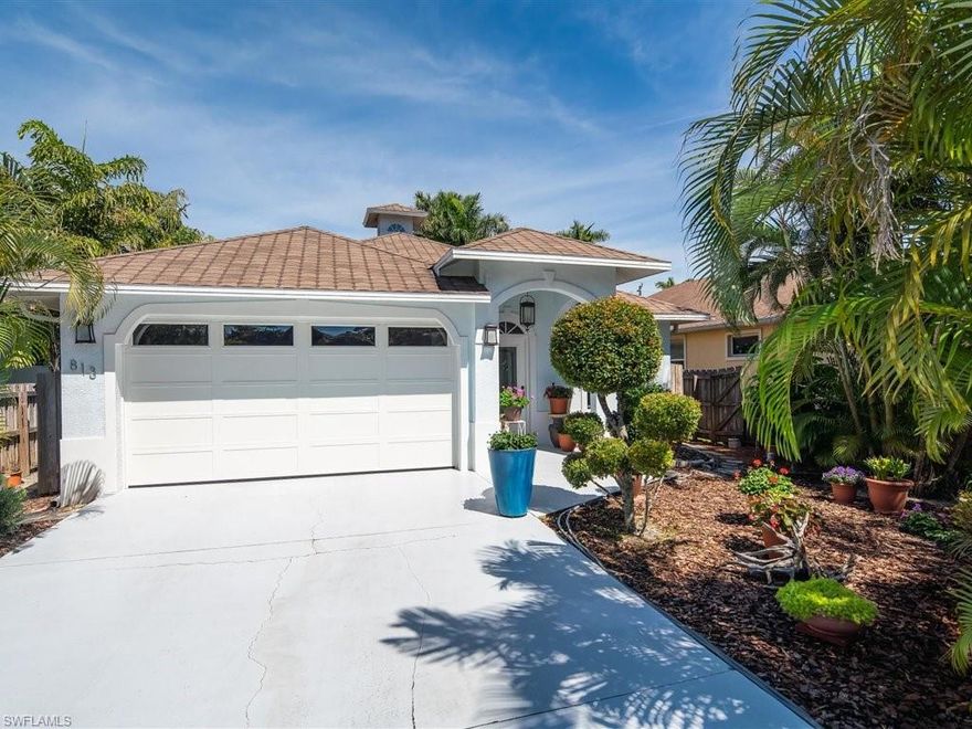 Custom built home in 1998 with an elevated deep salt water pool with a picture story pool cage (2018).  Five prismed solar tubes bring an abundance of interior light.  Gorgeous wide plank LVT flooring in all bedrooms with new fans and lighting (2020).  Kitchen features generous granite counterspace and professionally painted cabinetry with pull-outs and rotating corners.  18 inch tile on the diagonal with renewed grout (2019).  Lush landscaping creates a private oasis- fully fenced and gated.  Add an upgraded architectural shingle roof (2015), new windowed garage door (2018), new water heater (2020), and brand new circuit panel (2020) that meets today’s insurance standards!  Storage GALORE with a long mirrored hall closet and custom built wall of garage floor to ceiling cabinets (2019) and another bank of cabinets and work shelf (2020) adjacent to the garage laundry tub. Easy walk to fine and casual dining with the Gulf of Mexico 11 blocks away! Mercato shopping center anchored by Whole Foods with yummy dining, shopping, cinema, and art festivals but another 11 blocks away.
