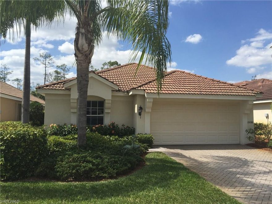 Gorgeous Fully furnished turnkey  3Bedroom 2Bath Belmont model with pool and spa tucked away on a quiet cul de sac in Colonial Country Club, a bundled golf and active tennis club community.  Bundled Gold is included with this home.  Spacious floor plan with granite in kitchen, upgraded cabinets, new stainless dishwasher, disposal and newer French door refrigerator with filtered water.  Pool has been acid washed and has new Aqualink control system, variable speed pump and autofill so pool stays in perfect condition even when you are away.  Kitchen has breakfast room, formal dining room, spacious foyer,  large living room with 12 ft. ceiling,   Spacious Master suite and guest rooms. Includes 2 Flat Screen TVs and Barbeque Grill.
