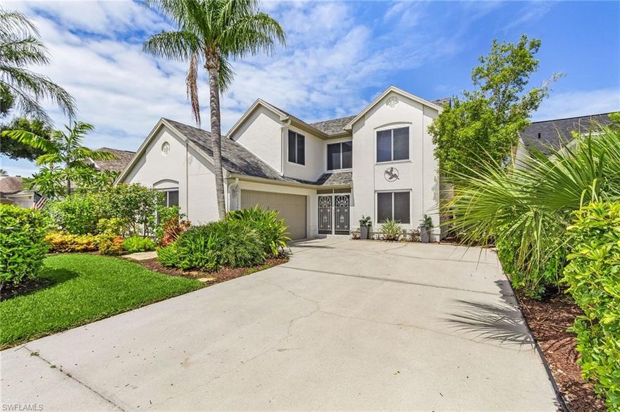 Welcome to this beautifully updated 3-bedroom, 2.5-bathroom home in The Meadow of Parker Lakes, where comfort meets convenience in a vibrant community setting. The house features a practical layout with a first-floor master bedroom offering stunning views of a scenic lake, complemented by spectacular western sunsets. Significant recent updates totaling over $60,000 include a comprehensive kitchen remodel with new cabinets and granite countertops, a high-quality new roof complete with tie-downs and gutter protectors, and an efficient new air conditioning system. Fresh exterior and interior paints add a modern touch, while a newer electrical panel ready for generator support and a newer water heater enhance the home’s functionality. Comprehensive storm protection is ensured with impact-resistant windows and electric storm shutters; all new screens on windows and lanai. The community itself is a hub of activity and allows up to 12 rentals per year, making it easy to help pay for your vacation home with rental income. Enjoy access to a resort-style pool on Parker Island, a lap pool, several heated pools, and a spa. Sporting enthusiasts will appreciate the brand-new pickleball courts, a gym, tennis courts, and more. The neighborhood also includes amenities like picnic pavilions and a playground that cater to families and active adults alike. Centrally located, this home is minutes away from shopping, dining, and conveniently close to Fort Myers Beach and Sanibel, providing a perfect blend of charm and convenience.