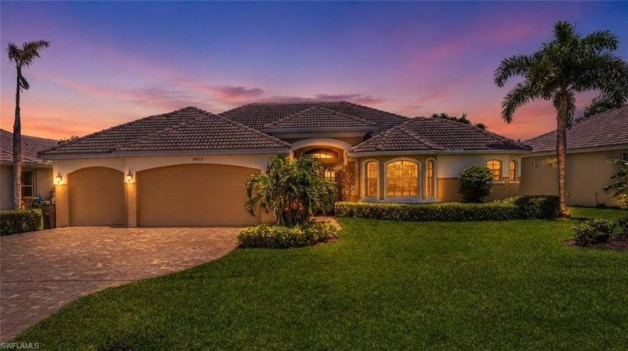 Located in highly sought-after Unit 58, this lakefront Gulf access home offers exceptional boating with quick access to Matlacha Pass, Boca Grande, Cayo Costa, Captiva, Sanibel, Fort Myers Beach and beyond. Imagine boating to dinner and beaches! Lake Ceitus is approximately 1 mile long. This beautiful residence features 3 bedrooms plus a den, 3 bathrooms, a 3-car garage, with all assessments paid.
Designed for both comfortable living and entertaining, the spacious open-concept floor plan showcases a large kitchen overlooking the family room and living room. A disappearing wall of sliding glass doors seamlessly blends indoor and outdoor living, opening to an impressive lakefront lanai complete with a summer kitchen, spa, and infinity-edge saltwater pool. The convenient pool bath helps keep wet feet and water outside, protecting the interior floors.
Enjoy breathtaking sunsets from your private dock featuring a boat lift and charming tiki hut — the perfect setting to relax with your favorite beverage after a day on the water. Enjoy a front-row seat to Southwest Florida wildlife as manatees, tarpon, and ospreys create your own private National Geographic experience. Elegant pavered pool deck and driveway enhance the home’s curb appeal and upscale coastal feel.
Ideally located within walking distance to dog-friendly Joe Stonis Park offering fitness trails, pickleball & tennis courts, picnic pavilions, and a brand new playground. Nearby Serenia Vista Park features a kayak launch, fishing pier, and manatee viewing area for enjoying Southwest Florida’s natural beauty. Tropicana Park, located just north of the property, is scheduled to open soon. 
Nearby, the highly anticipated Seven Islands development is expected to break ground soon and will feature upscale residences, waterfront dining, entertainment, and a marina.
Probate must be completed prior to closing and being handled by seller's attorney.
Schedule your private showing today and experience the ultimate Florida waterfront lifestyle.