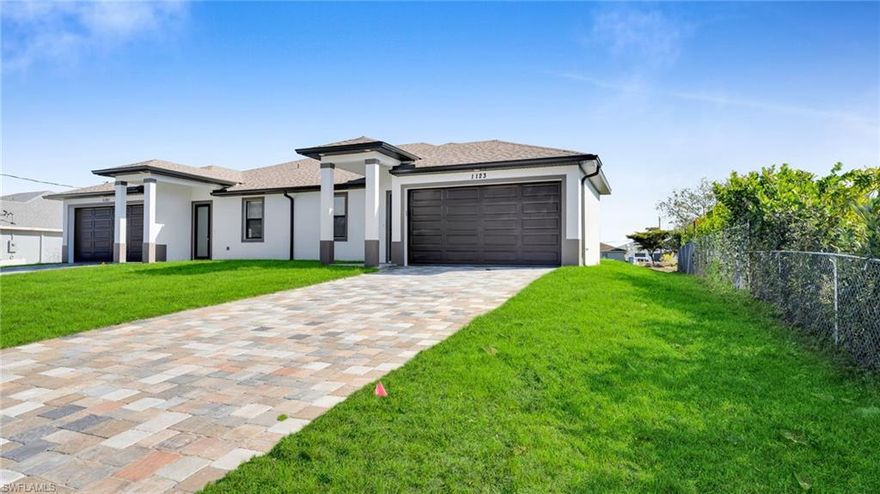 FIRST MONTH INCLUDED AND LAWN CARE INCLUDED!

Be the first to live in this stunning brand-new construction duplex, offering modern design, comfort, and functionality. This spacious 3-bedroom, 2-bathroom residence features a bright open-concept layout with sleek contemporary finishes, quartz countertops, and stainless steel appliances throughout the kitchen.

The thoughtfully designed split-bedroom floor plan provides added privacy, while the generous primary suite includes an en-suite bath. Additional highlights include tile flooring throughout, in-unit washer and dryer, a 2-car garage, and a screened-in covered lanai—perfect for relaxing or entertaining outdoors.

Utilities & Maintenance:

Property is served by a private well — no water or sewer bills

Lawn care included at no additional cost

Tenant responsible for electricity and all other utilities (cable, internet, and optional services)

Washer and dryer are provided by the landlord for tenant use and convenience. Tenant agrees to use all appliances properly and promptly report any maintenance issues; damage caused by misuse or negligence will be the tenant’s responsibility.

Conveniently located near schools, shopping, dining, and major roadways, this home offers the perfect balance of comfort and accessibility.

Move-in ready and easy to show — schedule your private tour today.