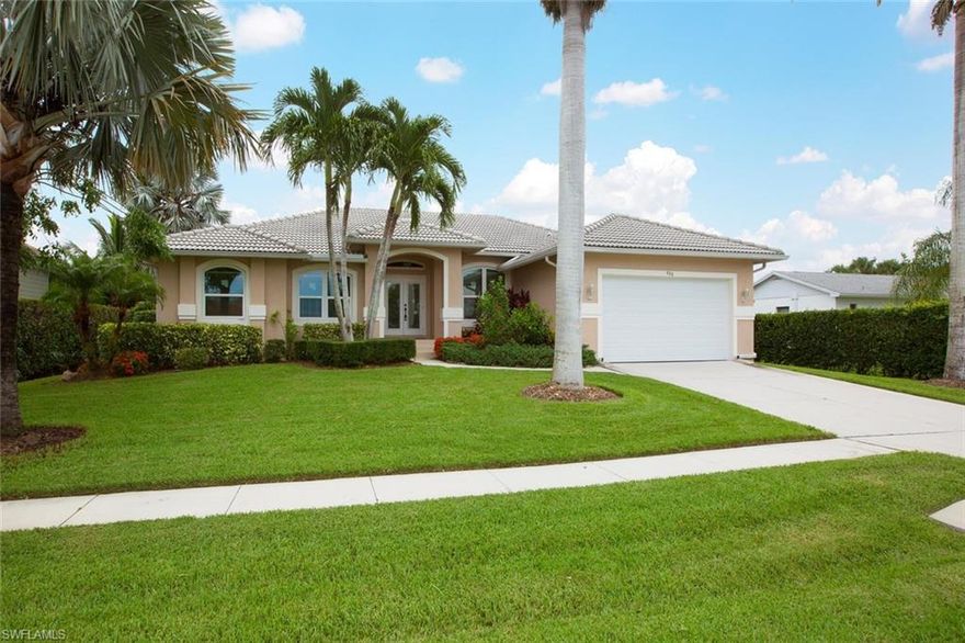 Gorgeous 4 bedroom home boasts updated kitchen with new cabinetry, all new stainless steel appliances, beautiful granite countertops, and new backsplash.  All windows and doors, including the garage door, are brand new and impact rated.  The main interior living areas are freshly painted.  All 4 bedrooms have brand new carpeting.  The spacious lanai and large pool offer much privacy.