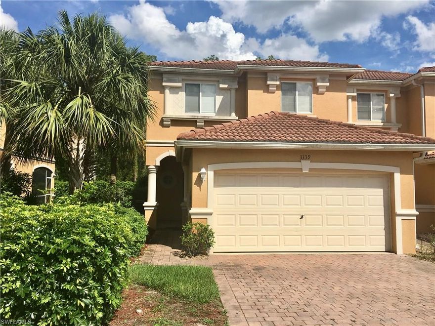 Amazing townhome with preserve view * Tile throughout the first floor * Crown molding * Meticulously maintained by the owner * Almost 2000 square feet of living space with upstairs loft * Wood and tile upstairs * Hot water heater replaced in 2019 * Walking distance to the Forum shops and restaurants * Easy access to I-75 * Excellent amenities with a heated resort style pool, exercise room, tennis court, basketball court, children's play area, and picnic cabana * Basic cable included in association dues * Must see to appreciate!!