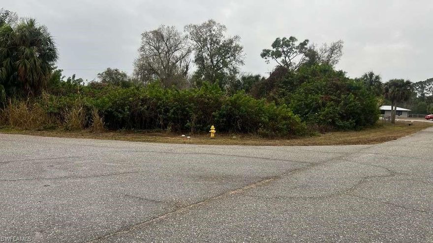 Oversized residential vacant lot located in the growing Fort Myers Shores area. This irregular corner/expanded parcel offers approximately 0.43 acres, providing ample space for new residential construction or investment development. Property offers convenient road access and is situated within an established neighborhood with nearby residential homes.Ideal opportunity for builders, investors, or end-users looking to construct a custom residence. Area continues to see steady growth and redevelopment activity. Lot size allows flexible design options subject to county zoning and building regulations.