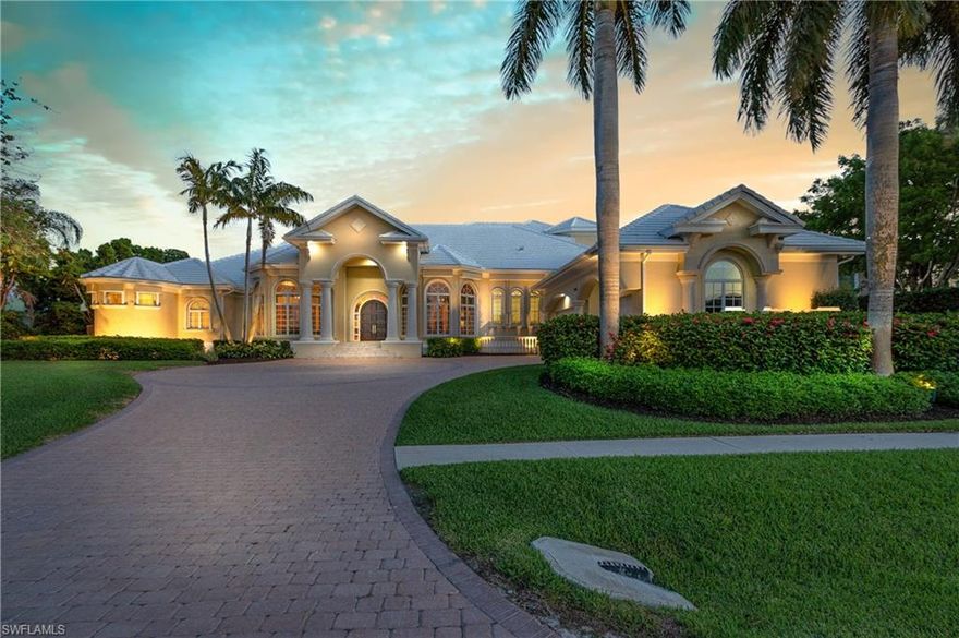 SPECTACULAR CAXAMBAS PASS VIEWS FROM THIS STATELY CUSTOM BUILT RESIDENCE! Welcome home to your private Marco Island oasis, the very definition of paradise! Move right in with ease, as this home has been meticulously maintained and furnishings are included. Relax and take in the Florida sunshine while watching the marine life and yachts float by from all bedrooms and living areas, opening to the expansive outdoor entertainment area with infinity-edge pool and spa and ample lounge areas. Ready to fish or partake in boating or jet skiing? This home has extensive dockage with direct access to the Gulf and backwaters surrounding Marco Island. Gourmet kitchen with custom cabinetry and granite counters, family room overlooking Caxambas pass, and perfectly located breakfast nook surrounded in glass for beautiful views of the water. Retreat to your Master suite featuring a spa tub and a separate walk-in shower. And for anyone having trouble with stairs, the home features an electric chairlift for easy second floor access. With desirable Southern exposure, panoramic, unobstructed water views, this two-story grand estate home is perfect for anyone seeking plenty of space for entertaining!