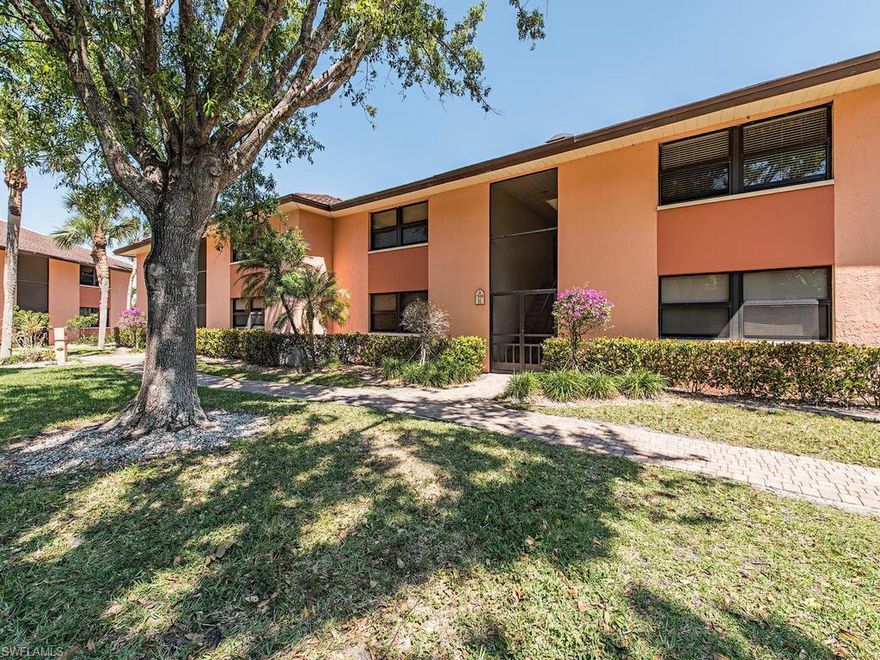 First floor residence close to the resort pool - this 2 bed/2bath condo has all new wood-look tile flooring, impact glass doors & windows, fresh paint, new kitchen cabinets with soft close drawers & new stainless appliances and has a completely new master bath with walk in shower and raised height vanity. Tropic Schooner offers clay tennis courts, 2 resort style pools, 2 bocce courts, club house, car wash, and bike racks. Just a 5 minute drive to Marco Island.