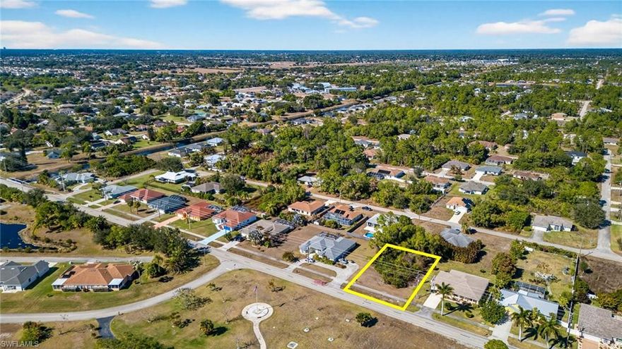 Here’s your chance to own a buildable piece of land in Lehigh Acres with access to city water and sewer. This property sits across the street from the Mirror Lakes Golf Course and is in close proximity to shopping, dining, and schools.

Whether you are a builder, investor, or future homeowner, this parcel presents an excellent opportunity to secure land in an area experiencing continued development and demand, surrounded by newer homes and a well-established, quiet neighborhood. This lot offers the perfect opportunity to create a custom residence in one of Lee County’s steadily growing communities, with quick and easy access to the new and expanded SR 82 corridor for a fast commute to Fort Myers, beaches, shopping, and dining and RSW International Airport.

There is no HOA and the lot is located in a non-flood zone, offering added flexibility and potentially lower insurance costs. The property provides plenty of space for a single-family home, a pool, and outdoor living areas while still enjoying a peaceful residential setting.

Don’t miss the chance to design and build in this desirable Lehigh Acres location. Contact today for additional details or to explore building options.