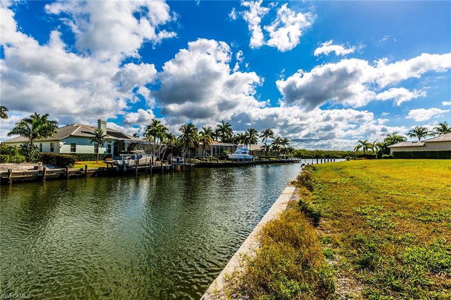 Prime direct access lot in the river area. Oversized key lot in beautiful neighborhood of larger homes. 130 feet of new seawall and no sewer assessment. Extremely quick boating access only 4 lots from river and open water.