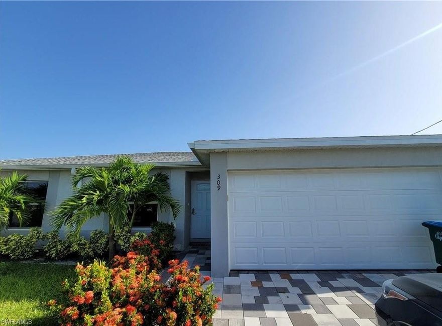 Gulf Access Duplex with private salt water swimming pool. Located in desirable and central area of Cape Coral. Walking distance to nearest grocery store. This property features 1245 square ft. under air, 3 bedrooms, 2 bathrooms as well as upgraded cabinetry throughout the property. The showers feature seamless glass doors and show the true craftsmanship of this property. Tile throughout as well as solid surface countertops in both bathrooms and kitchen. Laundry room located inside the property. Plenty of space in the 2 car garage.
Pool & Lawn Care are included in monthly rent. Please note, property will not be available for rent until early March 2026 as property is tenant occupied until end of February.