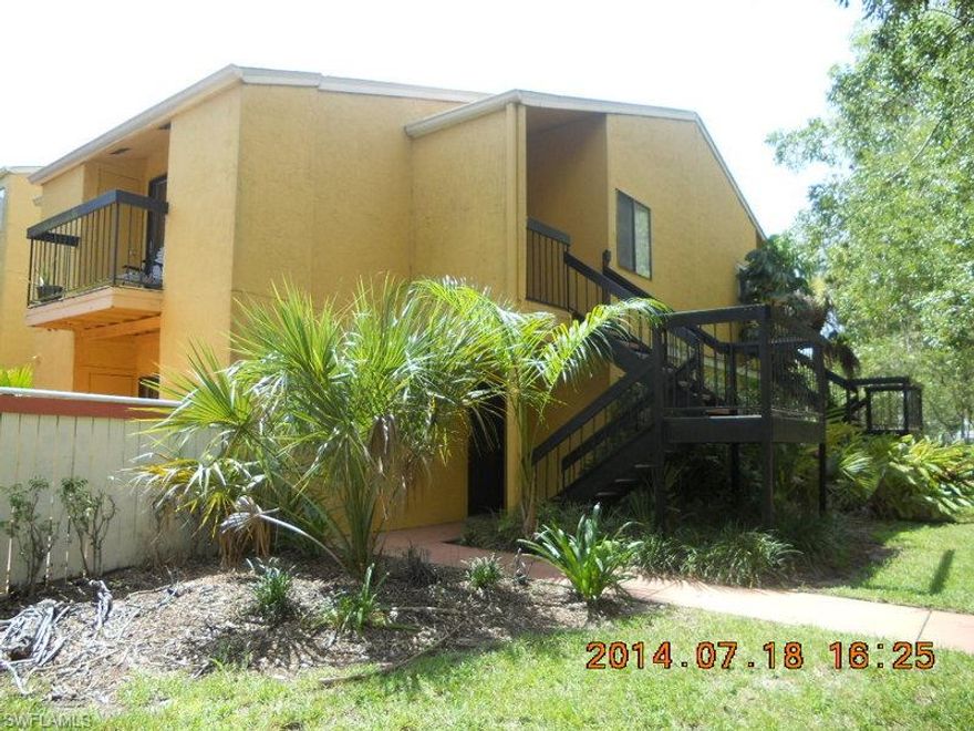 A must see! Spacious, bright 1 Bedroom, 1 bathroom, second floor corner unit condo with separate staircase entrance! Remodeled kitchen, bathroom & balcony! New A/C, new refrigerator, roof was replaced in 2011.
Ready to move in, bring your toothbrush! 

Conveniently located close to everything: Edison Mall, Florida Golf Coast University, Edison College, US 41, I-75, just 20 minutes drive to beautiful, soft white sand beach!

Amenities include private Clubhouse with full kitchen, Community Exercise Room, Swimming Pool with Tanning Deck & Sitting Area, Basketball, Tennis, BBQ, Picnic Area, ALL for a maintenance fee of $204 which includes also the water! 
Schedule your showing, this one won't last!