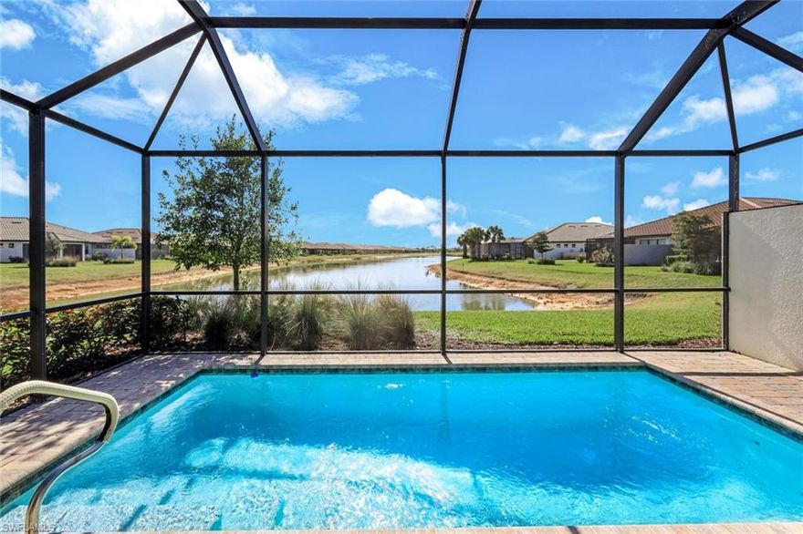 Welcome to resort-style living in the highly sought-after Esplanade Lake Club community in Fort Myers. This beautifully designed home offers 2 bedrooms plus a versatile den, 2 bathrooms, and a dedicated laundry room, providing a functional and comfortable layout ideal for both everyday living and entertaining.

The open-concept floor plan features a bright and inviting living space with modern finishes and a natural gas stove in the kitchen—perfect for those who love to cook. The den offers flexibility as a home office, guest room, or media space, while the spacious primary suite provides a relaxing private retreat.

Residents of Esplanade Lake Club enjoy an exceptional resort-style lifestyle centered around Lake Como. Community amenities include a stunning lakeside clubhouse, resort-style pool and spa, state-of-the-art fitness center, waterfront dining and café, tennis and pickleball courts, bocce ball, and scenic walking and biking trails. The community also offers kayak and paddleboard launches, boating access, and a full calendar of social events coordinated by an on-site lifestyle director.

Ideally located near Southwest Florida International Airport, Florida Gulf Coast University, and Gulf Coast Town Center, this home offers the perfect blend of luxury, convenience, and vibrant community living.