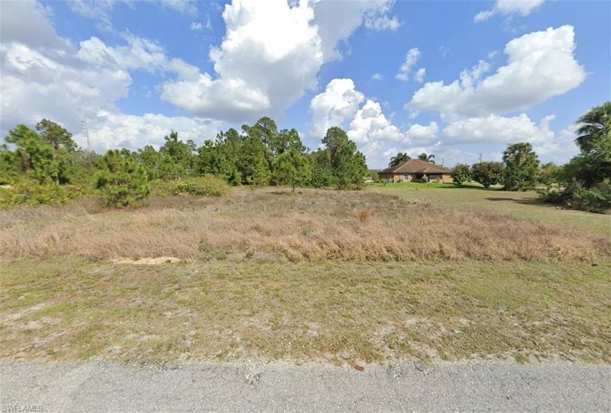 This 1/4 acre CLEARED OFF lot is in the popular southwest section of Lehigh Acres. Brand new beautiful homes in the area, great for home values! Save thousands of dollars not having to clear the lot of trees and other vegetation. This location is very convenient to Sunshine Blvd and SR 82. All of this and it’s aggressively priced! It’s one of the cheapest lots in the area. ** Seller also owns several other lots, both single family and duplex zoned if interested in others. ** Not far to grocery stores, and other amenities. Major airport just a quick drive away (RSW Southwest International Airport), as well as other adventures to explore: Fort Myers Beach, JetBlue Stadium (Home of the Red Sox spring training), Hammond Stadium (Home of the Twins spring training). Activities nearby include Lehigh Acres Community Park North; Lehigh Acres Trailhead Park; Lee County Manatee Park offering waterfront park providing paved trails, up-close views of manatees, & kayak rentals; Caloosahatchee Regional Park with sprawling, nearly 770-acre park featuring trails for mountain biking & hiking plus campsites & more. Reserve your piece of paradise in the Sunshine State today.