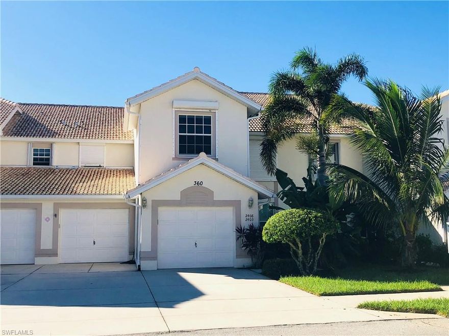 Condo for sale in Naples. Port of the Islands! The perfect condo has just come on the market. 3/3 with boat slip up to 24' boat. Fabulous location to watch the glorious sunrise and sunsets. A true boating and fishing paradise. This home is on the 2nd floor with a fabulous open floor plan. 3 large bedrooms and bathrooms. A/C & hot water heater are both less than 5 years old. The dishwasher is new. Brand new roof and brand new docks and seawall!! One car garage. Electric hurricane shutters. Shows magnificently! Bring your fishing poles. Located in the middle of the Everglades in the Ten Thousand Islands. Explore paradise with Gulf access and no bridges. Very peaceful. This community has a 24hr EMS/Fire Station, hotel, restaurant, marina, boat ramp, ship store. Across the street is the gun range. Just a few miles away is Marco island and a Links golf course. Manatees, gators, dolphins, turtles, stingrays, more birds than you can imagine including bald eagles and let's not forget our brown bears! This is truly paradise.