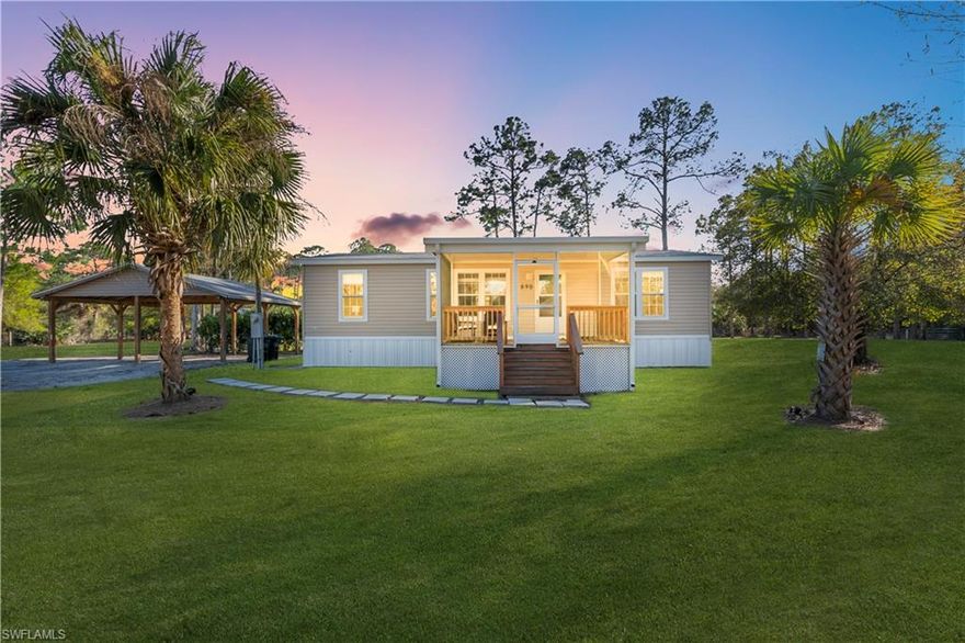 Escape to the Florida lifestyle you’ve always dreamed of at 890 Sweetwater Avenue, Clewiston, FL 33440. This beautiful 3-bedroom, 2-bath manufactured home sits on a spacious 2.5-acre lot, offering privacy, tranquility, and all the comforts for full-time living or a vacation retreat.

The primary bedroom features a soothing jacuzzi-style bathtub, perfect for unwinding after a long day. The open-concept kitchen and living room create an ideal space for family gatherings or entertaining guests, blending modern design with functionality.

Enjoy the Florida outdoors with a private 24-foot diameter pool, complete with an elevated deck and pool heater for year-round enjoyment. The wooden screened terrace with ceiling fans provides a relaxing view of the pool and Tiki/BBQ area, perfect for outdoor entertaining. Additionally, a covered front deck welcomes visitors with style.

Other highlights include central electric air conditioning, electric heating, vaulted ceilings in living areas, laundry inside the home, private well water, covered parking for 2 vehicles, and additional space for RVs or boats.

Located in the Pioneer area, near Lake Okeechobee, and just 40 minutes from Fort Myers and two hours from Miami, this property combines rural living with convenient access to the city and the beach. Enjoy a safe, quiet, and HOA-free neighborhood, with plenty of space for horses, gardening, or outdoor projects.

A perfect property for those seeking space, comfort, and Florida outdoor living!