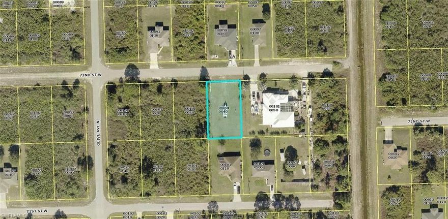 Fenced 1/4 acre lot on a dead end street.