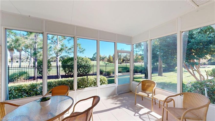 Cypress Lake Country Club Villa's is a Ft Myers secret gem community overlooking Cypress Lake Golf Club.  This villa lives like a single family home with lots of room and volume ceilings, laminate and tile flooring throughout.  Brand new Whirlpool stainless steel appliances including washer and dryer too!  Spacious 2 Bedrooms plus den and 2 full bathrooms with a laundry room inside the residence including utility tub.  This condo comes furnished and is move in ready.  Let's not forget the 2 car attached garage with amble storage and high ceilings for elevated storage.  Schedule your appointment today!