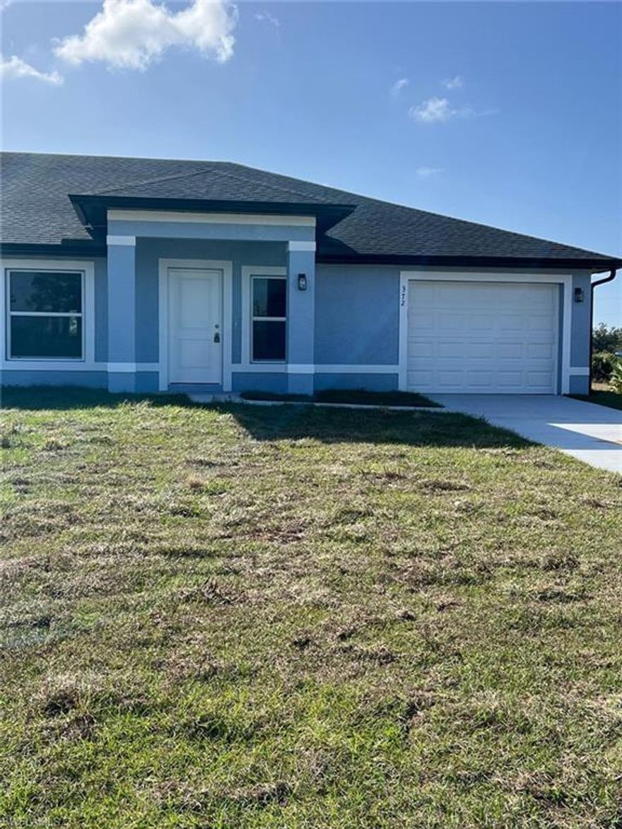 Welcome to this brand-new, modern rental home where style meets comfort. This thoughtfully designed residence features 3 bedrooms, 2 bathrooms, a 1-car garage, and lanai. Bright, open living areas with large windows provide abundant natural light, creating a warm and inviting atmosphere. The home offers stainless steel appliances, central heating and cooling, and WASHER & DRYER included!!! For added convenience laundry room inside the home with washer and Dryer included. Be the first to enjoy this pristine new construction. Pet-friendly with applicable fees and restrictions. Conveniently located near shopping, the airport, and major highways. First month’s rent and security deposit required. Rental application, credit/background
check..