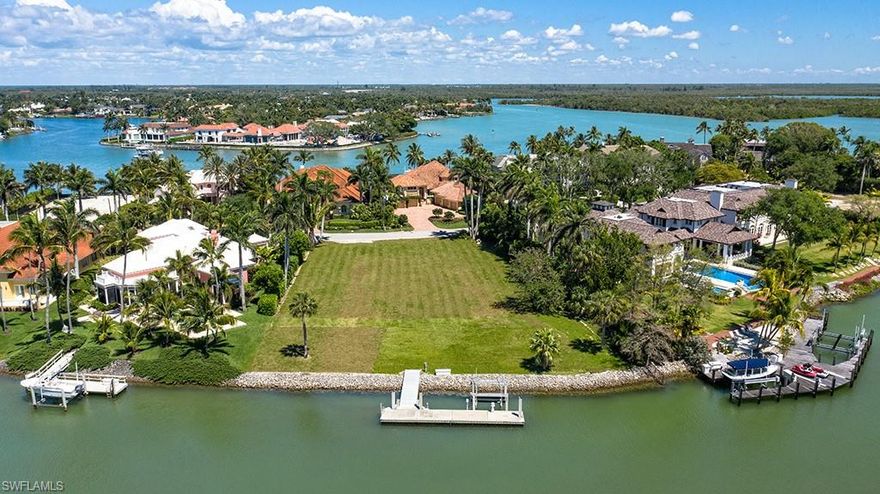 Cutlass Cove is a coveted location by those who appreciate its safe harbor, its proximity to Gordon Pass, and its membership eligibility to join, not only the Port Royal Club but, in addition, the Cutlass Cove Beach Club. The property located at 4206 Cutlass Lane is an exceptionally deep property with sought after Western exposure and is situated only steps away from the private Cutlass Cove Beach Club. This advantage makes a quiet day on Naples' least traveled beachfront equally as available as a day on the water from one of Naples' most desirable boating locations. The existing Bellingham floating dock and boat lift, along with the exciting Cutlass Cove lifestyle, make this a unique opportunity to enjoy the best Naples has to offer.