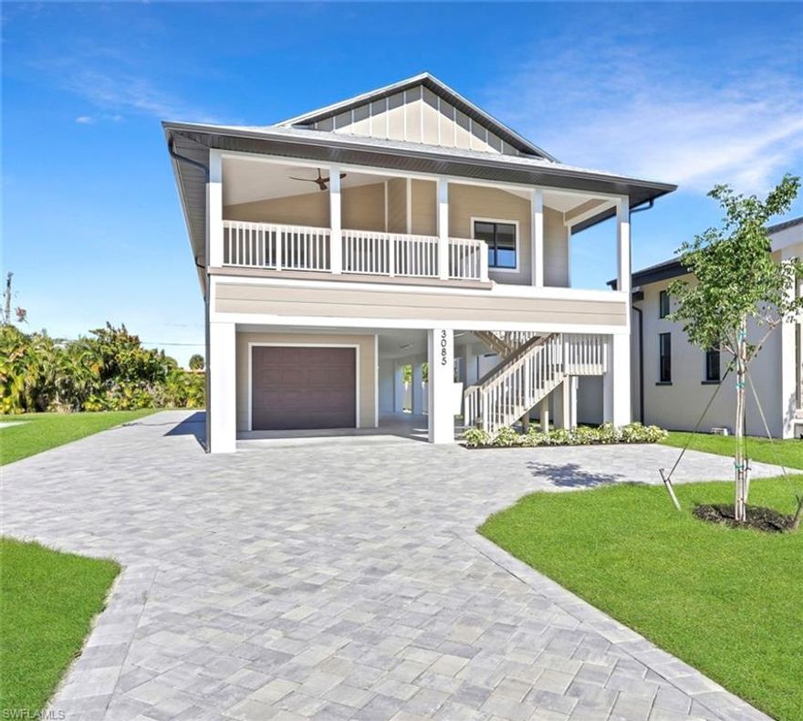 Built well above FEMA requirements, this new construction home offers added peace of mind in one of Naples’ most convenient locations. New Era Construction proudly introduces the Ibis Model, a thoughtfully designed residence just minutes from 5th Avenue and the beach.

Designed for truly low-maintenance living, this home is ideal for full-time residents, seasonal owners, or those seeking a lock-and-leave lifestyle.

The main residence features four bedrooms, three bathrooms, and a clean, functional layout designed for everyday comfort. A one-car garage is complemented by additional covered parking, offering flexibility for daily use and guests. Impact-resistant doors and windows and waterproof composite wood plank flooring run throughout.

What truly sets this property apart is the separate secondary structure, complete with its own dedicated garage and a second-floor, air-conditioned utility unit. This highly versatile space compliments the home to adapt to a variety of lifestyles, whether used as a home office, private studio, air-conditioned storage, wood shop or playroom.

Homes offering this level of flexibility are exceptionally rare in Naples, especially this close to downtown. Tucked away on a quiet street yet minutes from beaches, dining, shopping, and major roadways, this property delivers the ease of new construction paired with the adaptability today’s buyers value most.

A one-year builder warranty provides additional peace of mind for the next owner.