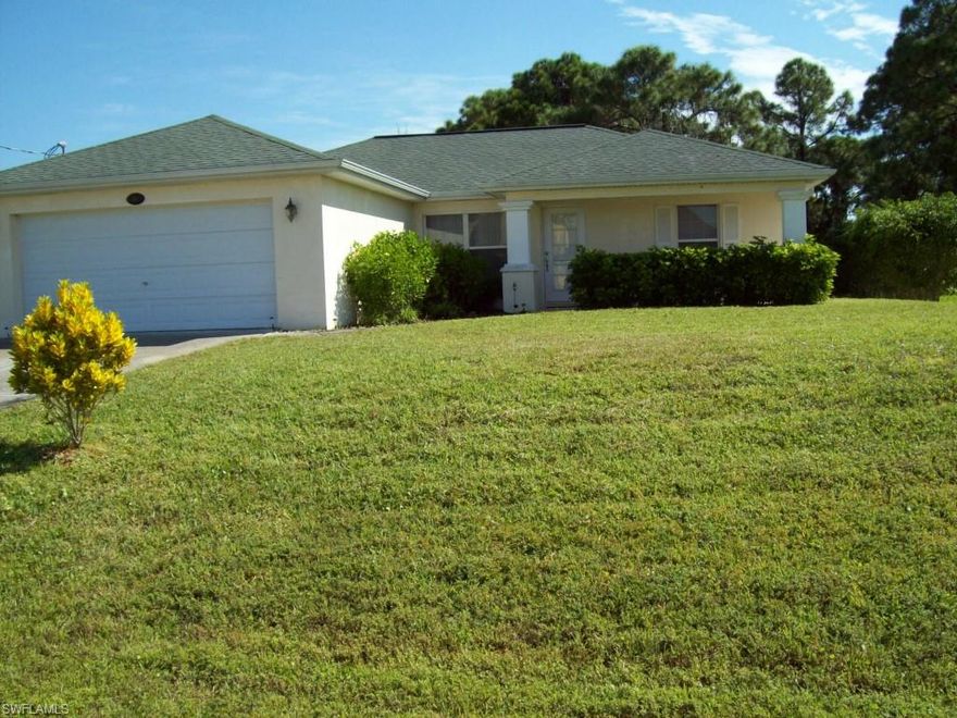 This home is in a quiet area tucked back off of Gator Circle in NE Cape. Great open floor plan boasts tile flooring laid on the diagonal, and many plant shelves to display some of your favorite things. Bedrooms are carpeted. Loads of storage.  New AC in Oct. 2012. Home is completely furnished and this owner has used it strictly has as a vacation home. All you need to bring is your toothbrush & clothes.