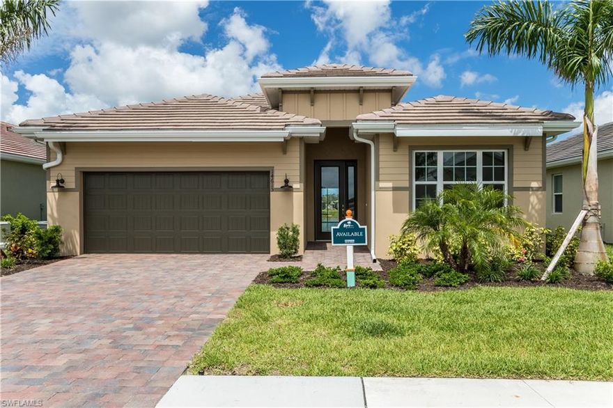 Live a Casually Awesome Lifestyle in the new unprecedented Resort Style community at Naples Reserve!  The masterfully designed (brand new construction) Ashbury offers an open floorplan featuring 3 beds + den, 3.5 baths, a large entertaining sized lanai & a 2 car garage.  The Kitchen & baths are adorned with Quality crafted custom-designed cabinetry & solid surface counters.  Enjoy luxurious finishes & features throughout.  Private pools available.  Community amenities include: 24/hr live guard, 23 lakes (all navigable), 1-mile-long Rowing lane, Boat ramp, Island Club, Fitness center, 2 Bocce ball courts, Beach volleyball, Tiki bar & café with food & Beverage service, Resort style pool, Fire pit, use of Electric boats, Kontiki Island (great picnic spot), Stand-up paddle boards, Kayaks & Canoes, 5 Tennis courts, 4 Pickle ball courts, 2 Dog parks, Miles of walking/biking paths, a Children’s play area & more!  As the premier builder in the community we offer the best value for your money, low HOA fees & a desirable location close to the clubhouse.  We have decorated models open 7 days/week & homes that can close now or as far out as 7 months.
