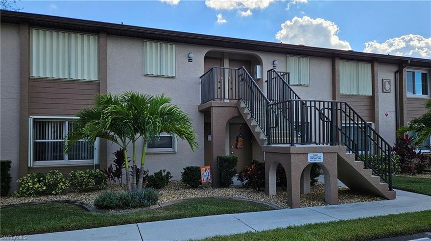 Cozy 2 bedroom 2 bathroom 2nd floor condo in Deep Creek Gardens. Open concept features a spacious kitchen, breakfast bar, dinning area, living room and inside laundry. Both bedrooms have walk-in closets. Partially updated with newer flooring, bathroom vanities, and a impact window in the master bedroom. Other updates include a new A/C in 2024, dishwasher in 2025, new roof in 2023, new toilets in 2022, and water shut-off valve in 2023. There's a screened balcony with a private wooded view. Lots of amenities in the community give the impression your at a luxury resort! Amenities on Site: Bocce Ball Courts, Gazebo with two gas grills, Pickle Ball Courts, Shuffle Board Courts, Swimming Pool, Tennis Court, and Clubhouse. Available fully furnished as seen at time of your showing.