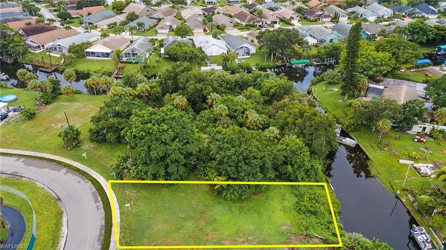 Gulf Access Lot with a quick boat ride to the Caloosahatchee River. This cleared lot offers plenty of room to build your custom dream home and is not in a flood zone. Need a builder? We have several that are very familiar with this area and can help you get started on your home. This lot is close to Downtown Fort Myers, restaurants, shopping, parks, schools, churches and hospitals.