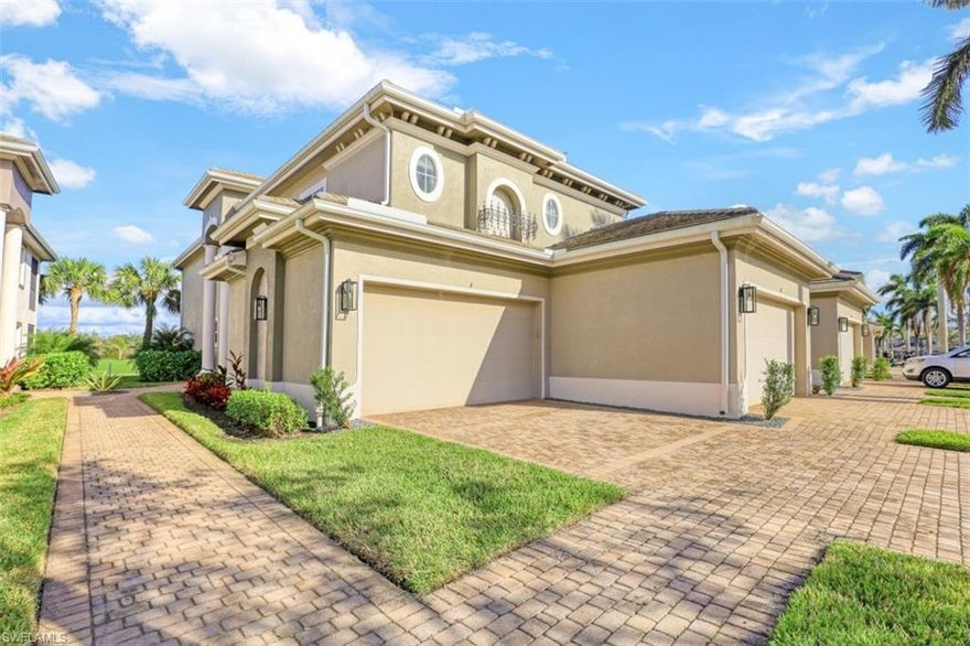 Welcome to this beautiful Sertosa floor plan in the Triana neighborhood of Renaissance! This first floor unit is being offered furnished and is complete with 2 bedrooms + oversized den and 2 bathrooms. This unit showcases serene east facing views overlooking the golf course. Designed with a generous living space, this home features fresh interior paint, high ceilings, custom crown-molding throughout, plantation shutters, upgraded light fixtures and laminate wood flooring in the bedrooms. The renovated kitchen is especially noteworthy and comes complete with granite countertops, glass tile backsplash, stainless steel appliances and 42" solid wood cabinets. Adjacent to the kitchen, the custom accent wood wall is a popular feature overlooking the family dining area. The Renaissance lifestyle includes an Arthur Hills Championship Golf Course, resort style pool and pool pavilion, children’s play area, full service spa & fitness center, 6 red clay tennis courts, 2 pickle ball courts and 2 bocce courts.